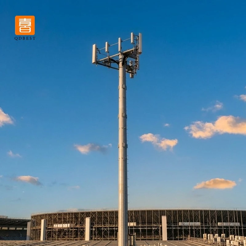 GSM Communication Monopole Tower  factory